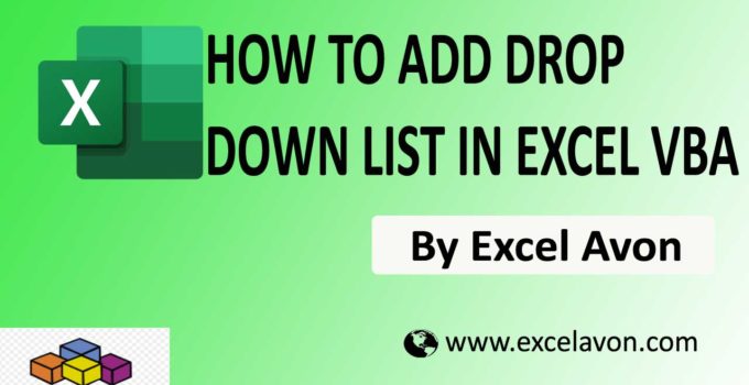 how to add Data Validation drop down list using Excel VBA Easily (3 Examples)