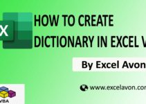 How to Create Dictionary in Excel VBA (2Examples)