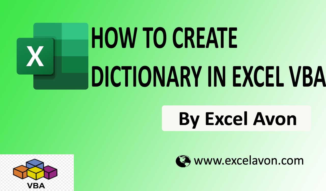 how-to-create-dictionary-in-excel-vba