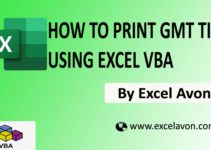 How to Print GMT Time Using Excel VBA Easily (4 Examples)