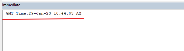 How to Print GMT Time Using Excel VBA3