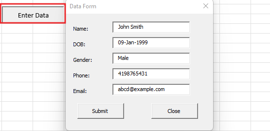 DATA ENTRY BY USERFORM IN EXCEL VBA8