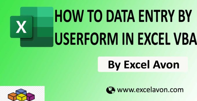 How to Data Entry by UserForm Using Excel VBA Easily