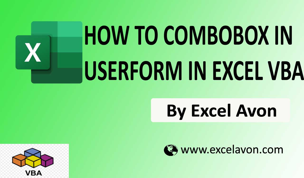 How To Combo Box In Excel