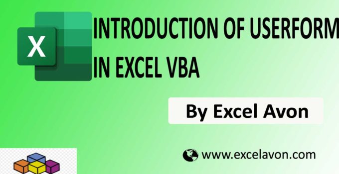 Introduction of Userform VBA Easily