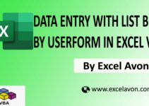 Data Entry with List box by UserForm in Excel VBA Easily (3 Example)