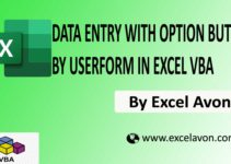 Data Entry with Option Button by UserForm in Excel VBA Easily (2 Frame)