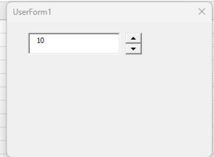 How to use Spin Button with UserForm in Excel VBA11