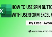 How to use Spin Button with UserForm in Excel VBA