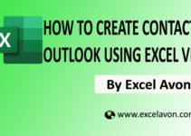 How to Create Contact in Outlook Using Excel VBA