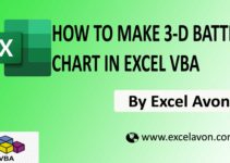 How to Easily Make 3 D Battery Chart in Excel