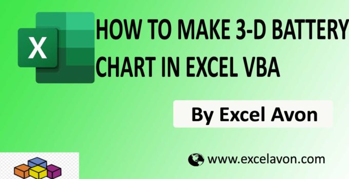 How to Easily Make 3 D Battery Chart in Excel