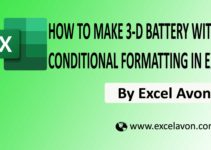 How to Easily make 3-D battery chart with conditional formatting in Excel