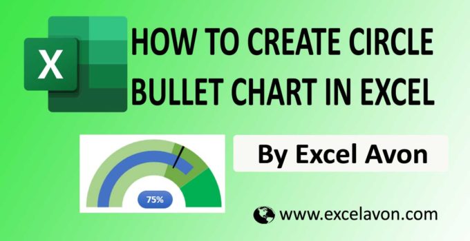 How to Create Circle Bullet chart in Excel