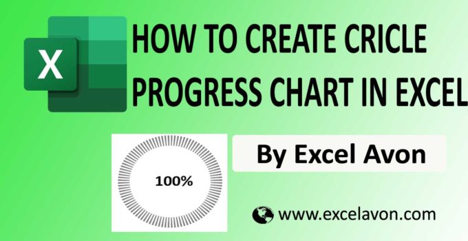 How to Create Circle Progress Chart in Excel