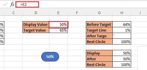 Circle bullet chart in excel 30