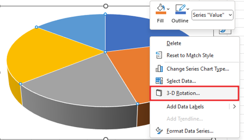 Create-3-d Pie- chart in Excel5