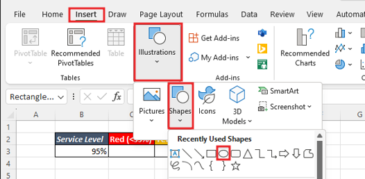 Create traffic light graph in Excel 19