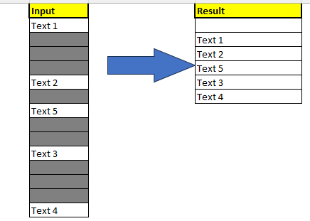 Extract Non-Blank Cells