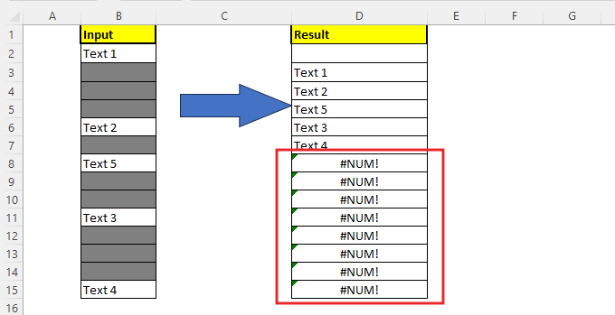 Extract-Non-Blank Cells6