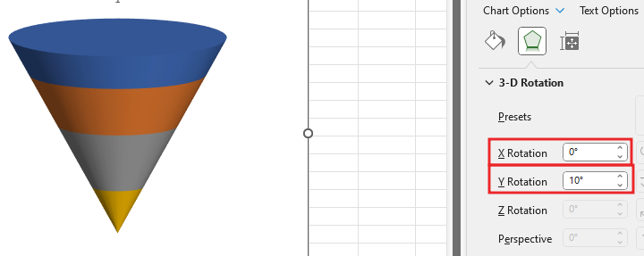 How to create-funnel chart in excel 7