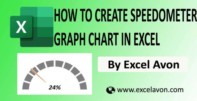 How to Create Speedometer graph chart in Excel