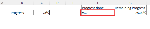 circle progress chart in excel (2)