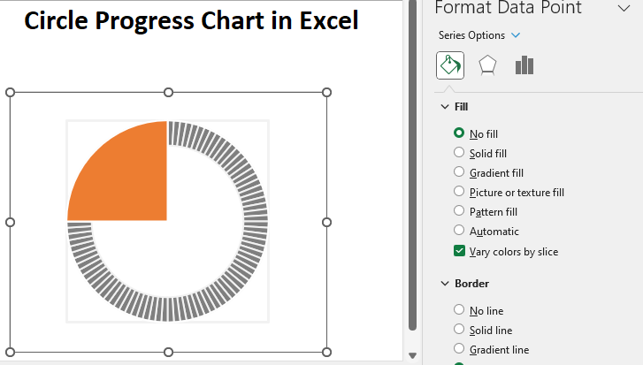 circle progress chart in excel9