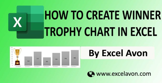 How to Create Winner trophy chart in Excel