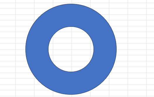 Create 3-D Progress circle chart in Exce3