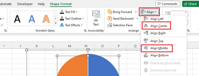 Create 3-D Progress circle chart in Excel14