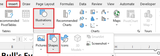 Create Bull's Eye Chart in Excel 18