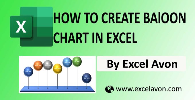 How to Create Balloon chart in Excel