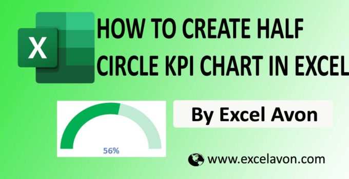 How to Create Half Circle KPI Chart in Excel