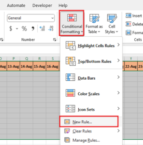 How to Create a basic Gantt chart in the excel2