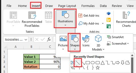 How to Create Balance chart in Excel