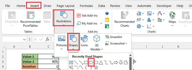 How to Create Balance chart in Excel