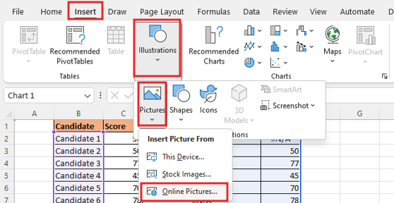 create winner trophy chart 15