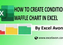 How to create conditional waffle chart in excel