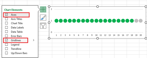 Create Dot Progress chart in Excel 1 (2)