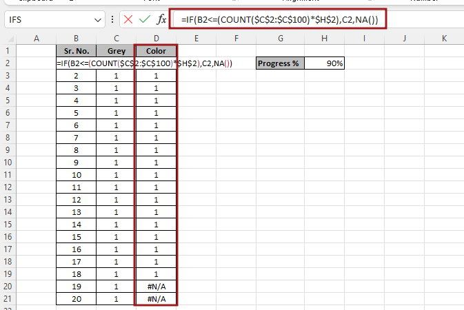 Create Dot Progress chart in Excel 2