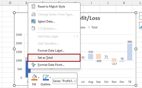 How to Create Waterfall Chart in Excel