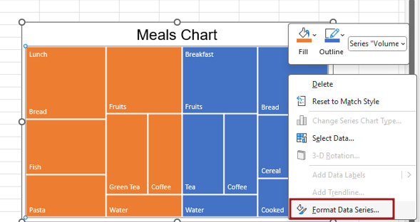 How to create basic treemap chart 4