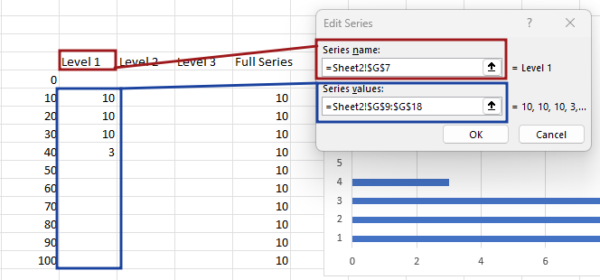 How to create conditional waffle chart in excel17