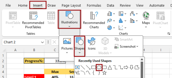 How to create conditional waffle chart in excel23