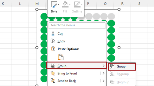 How to create conditional waffle chart in excel45