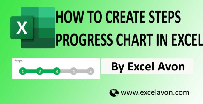 How to Create Steps Progress chart in Excel