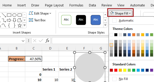 Waffle chart using the Bars chart 14