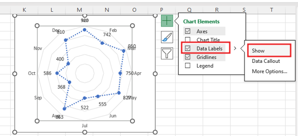 create spider chart in excel7