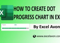 How to Create Dot Progress chart in excel